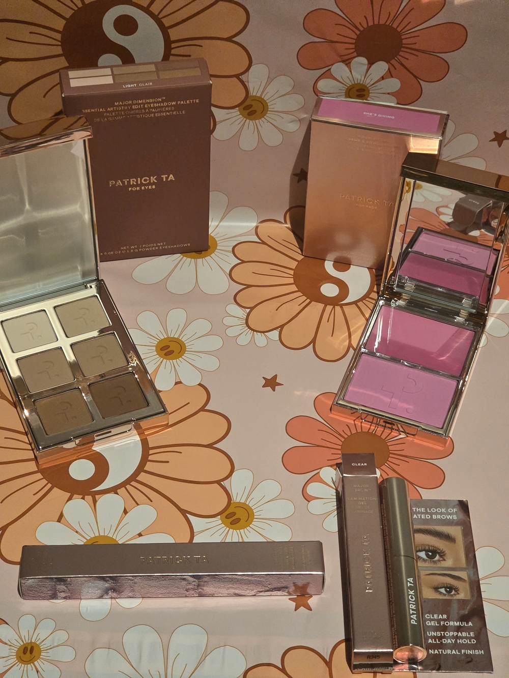 Patrick Ta Women Makeup Palette & Blush Set in Pink and Neutral